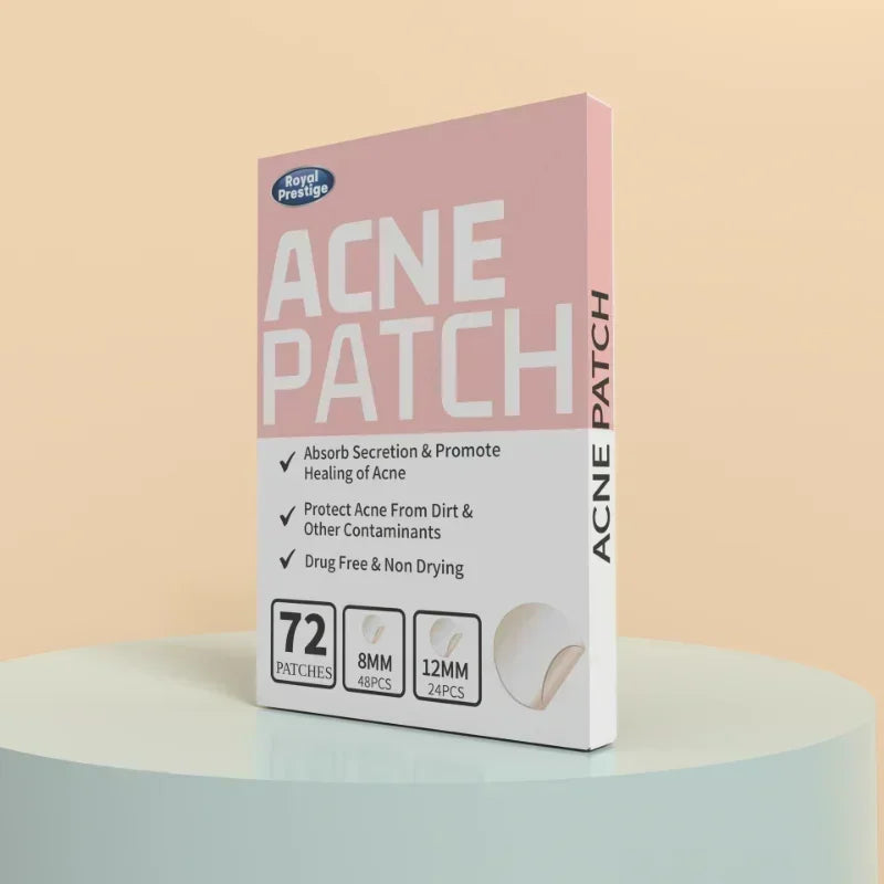 72-720Pcs Invisible Acne Patches Removal Pimple Anti-Acne Hydrocolloid Patches Spots Marks Concealer Repair Sticker Waterproof
