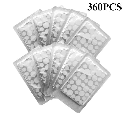 72-720Pcs Invisible Acne Patches Removal Pimple Anti-Acne Hydrocolloid Patches Spots Marks Concealer Repair Sticker Waterproof - Color: 360Pcs